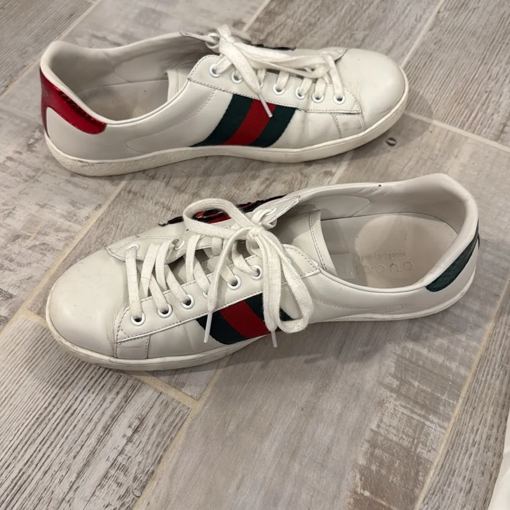 Gucci Men’s Ace Snake Sneakers - Picture 3 of 4